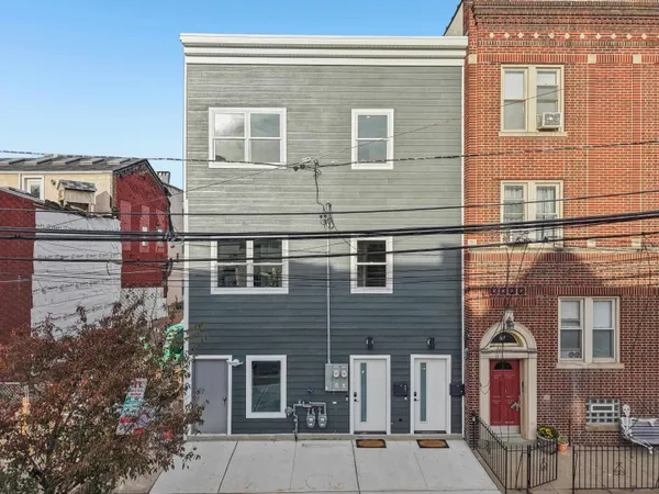 a front view of a building