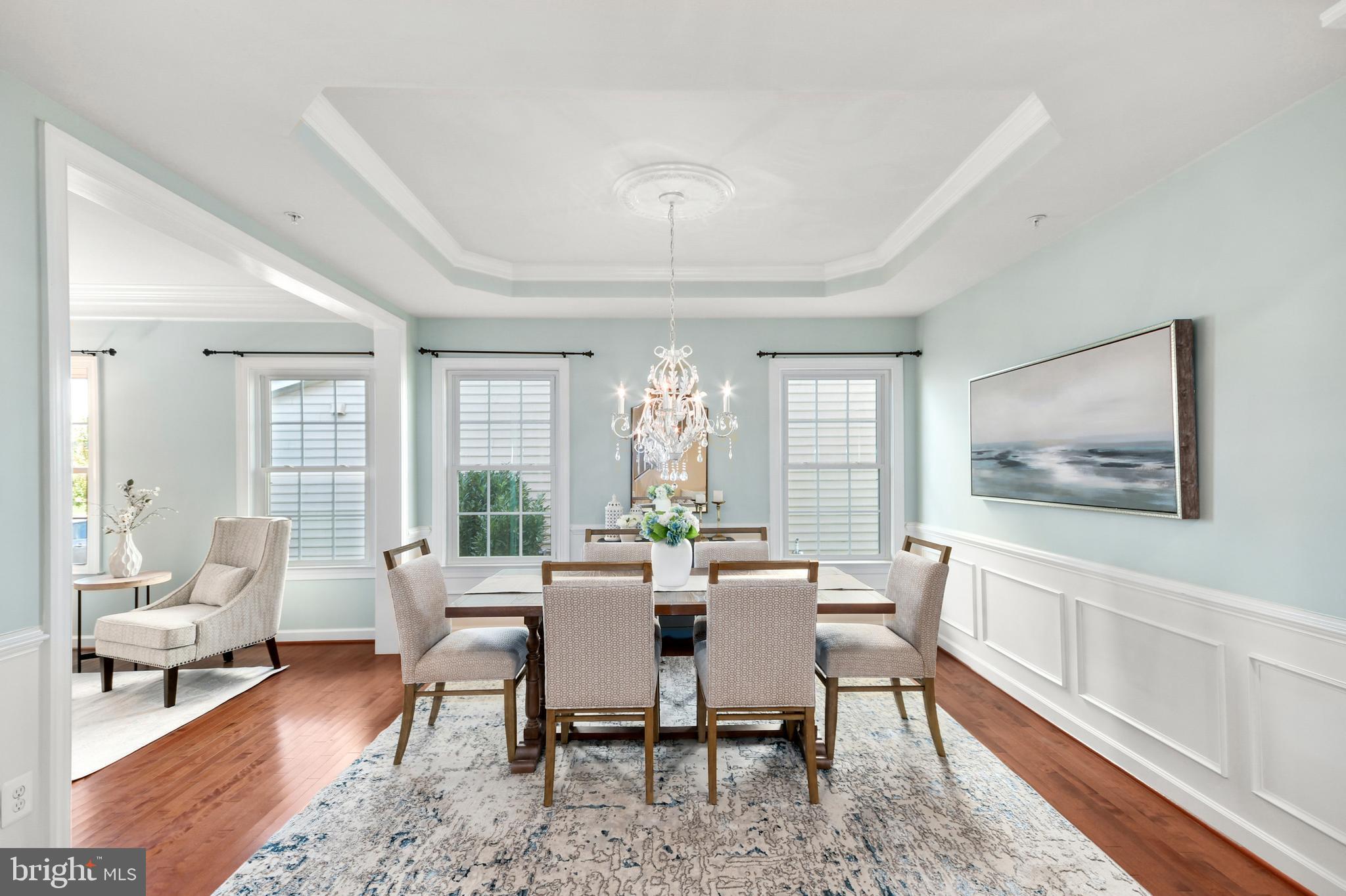 9168 Bealls Farm Road Frederick, MD 21704 - Photo 3 of 88 Dining room w/ custom lighting and tray ceiling
