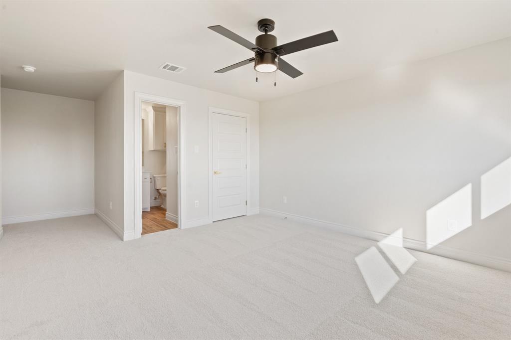412 Collum View Azle, TX 76020 - Photo 29 of 37 Upstairs Bonus Room, Closet & Full Bathroom! So many Possibilities here; Man Cave, Craft Room, Office, Older Kid, Guest or maybe a Workout room.