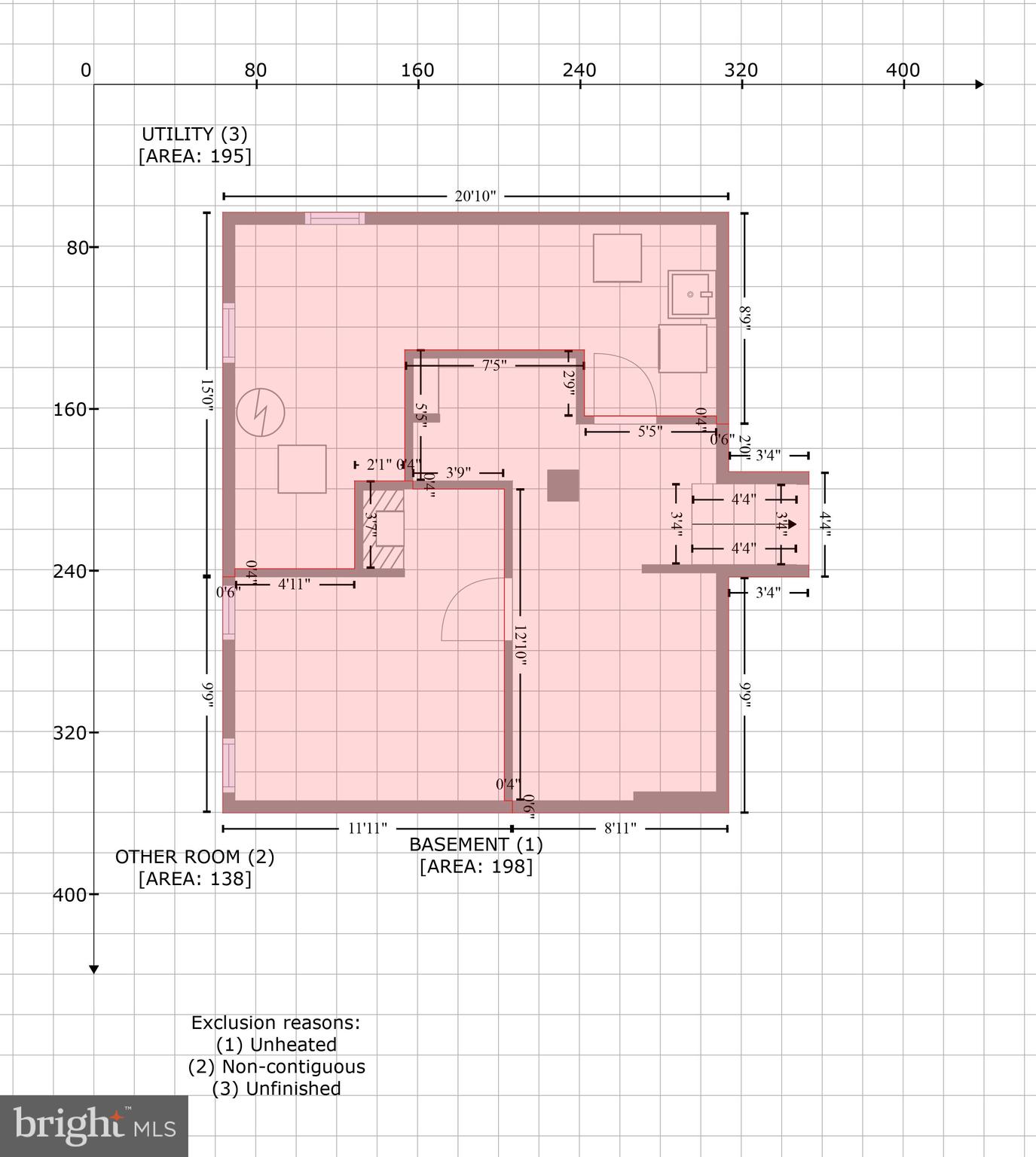 3521 Cabot Road Randallstown, MD 21133 - Photo 43 of 43 GLA Floor Plan