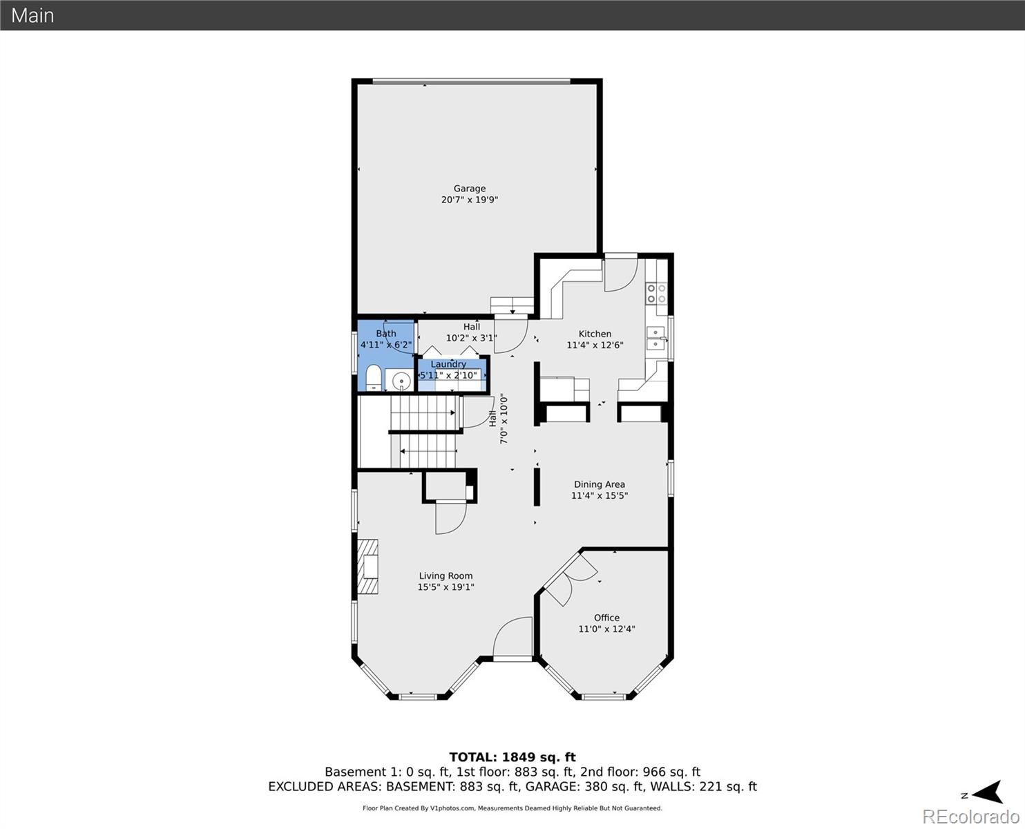 3736 South Inca Street Englewood, CO 80110 - Photo 28 of 31 a picture of a room with a floor plan