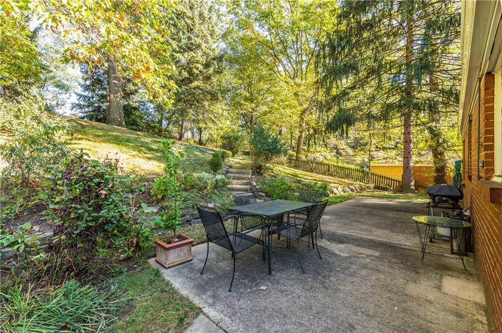224 Rockingham Road Pittsburgh, PA 15238 - Photo 16 of 25 Rear concrete patio spans width of house.