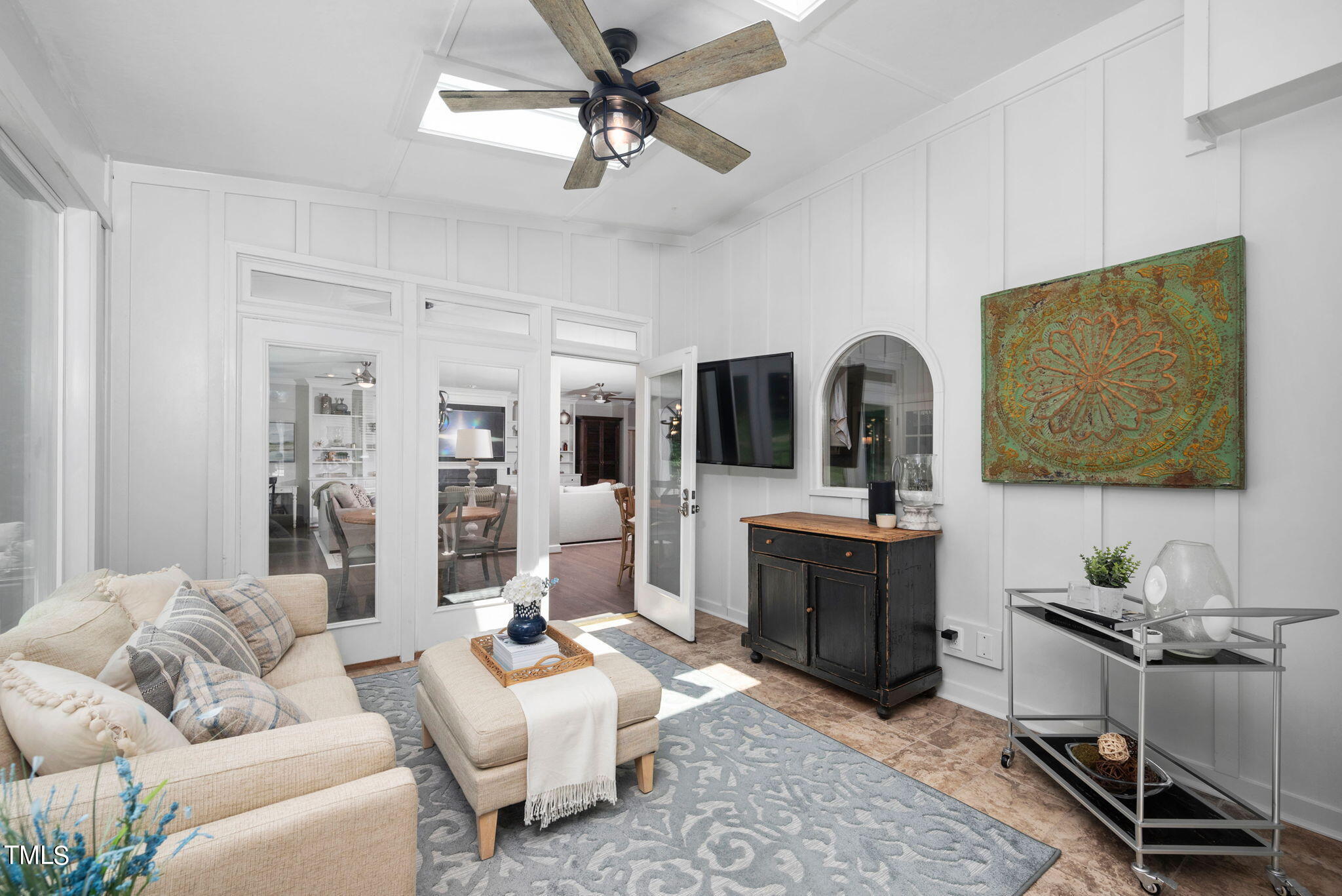 300 Pond Bluff Way Cary, NC 27513 - Photo 20 of 73 a living room with furniture and view of kitchen