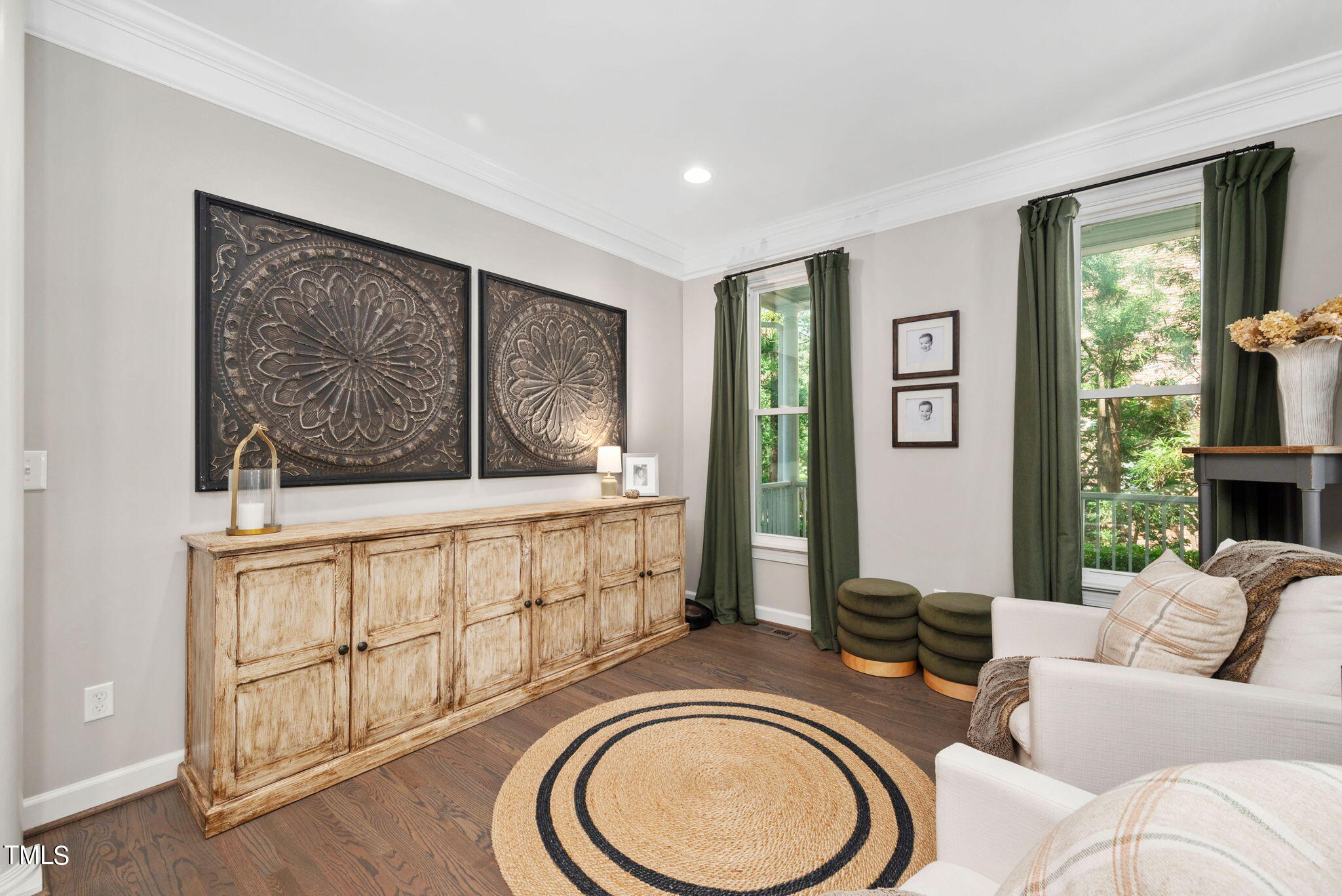 300 Pond Bluff Way Cary, NC 27513 - Photo 4 of 73 a living room with furniture a window and a wooden floor
