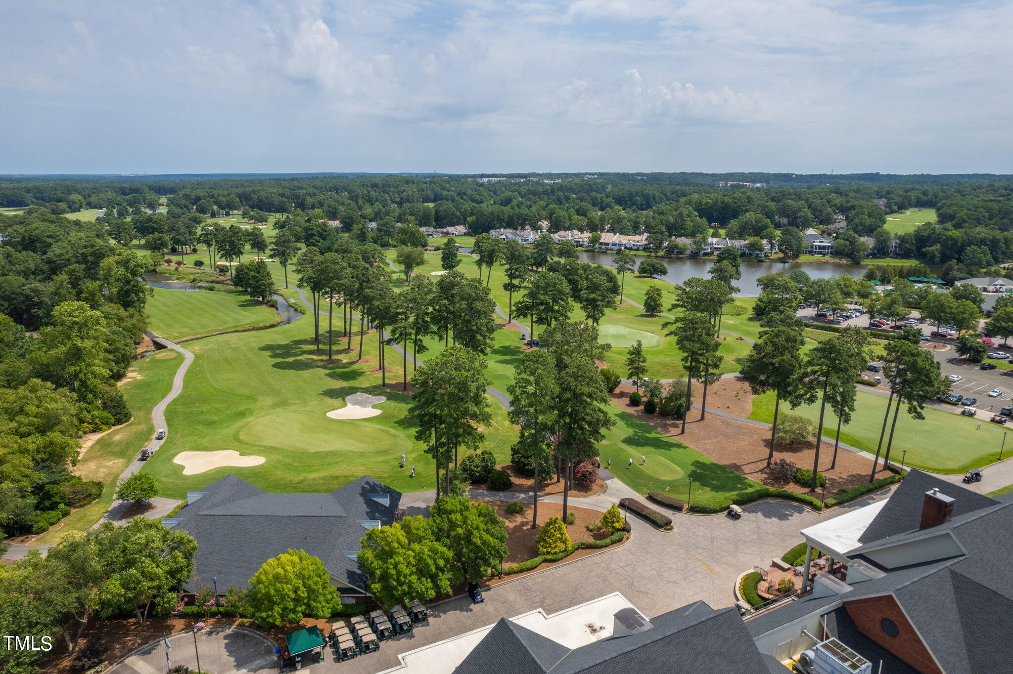 300 Pond Bluff Way Cary, NC 27513 - Photo 65 of 73 an aerial view of residential houses with outdoor space and trees