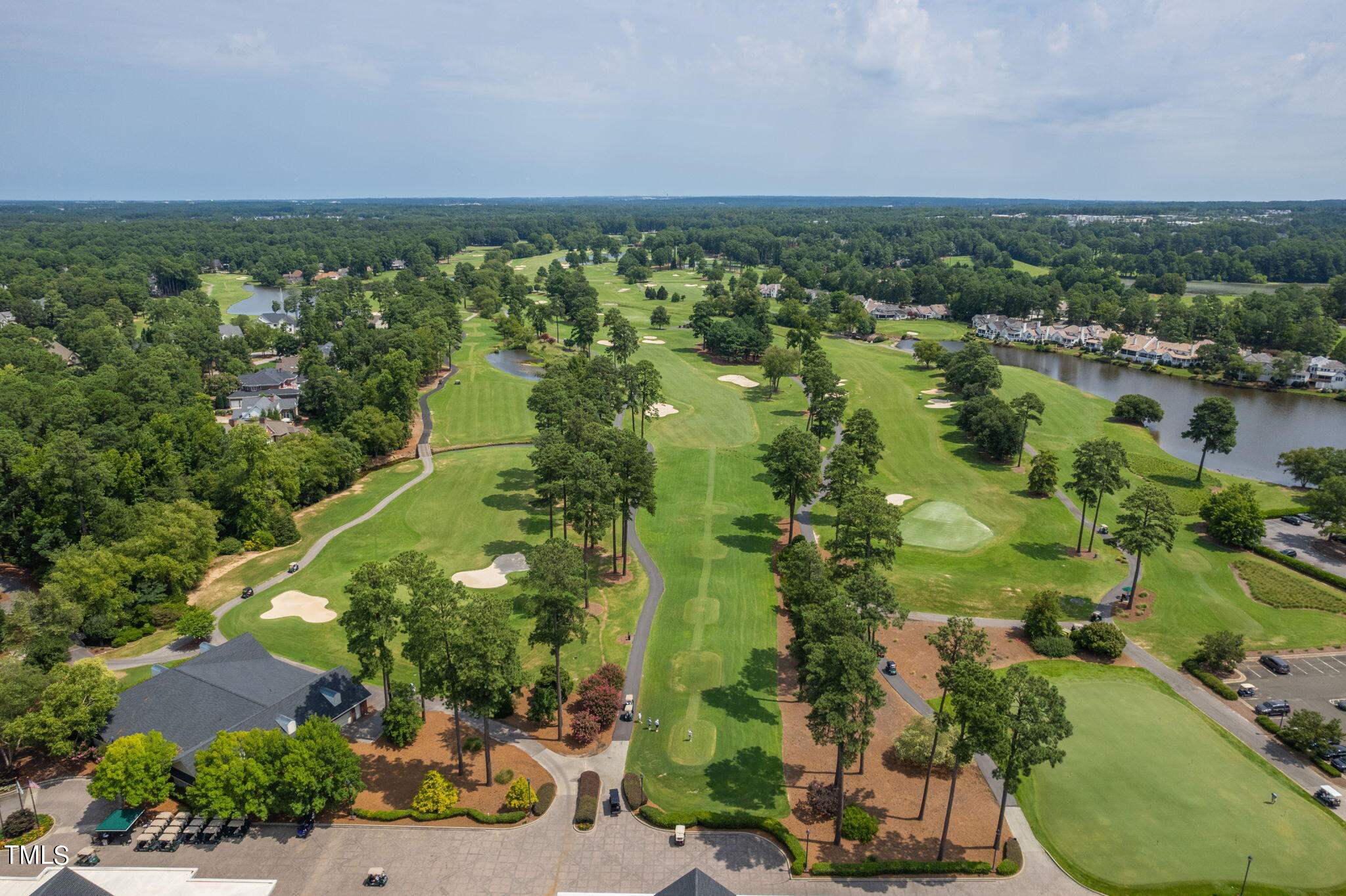 300 Pond Bluff Way Cary, NC 27513 - Photo 66 of 73 an aerial view of a residential houses with outdoor space and trees