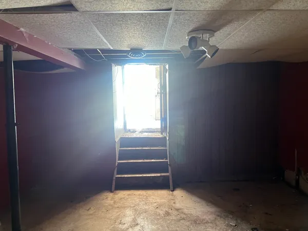 a view of water heater room