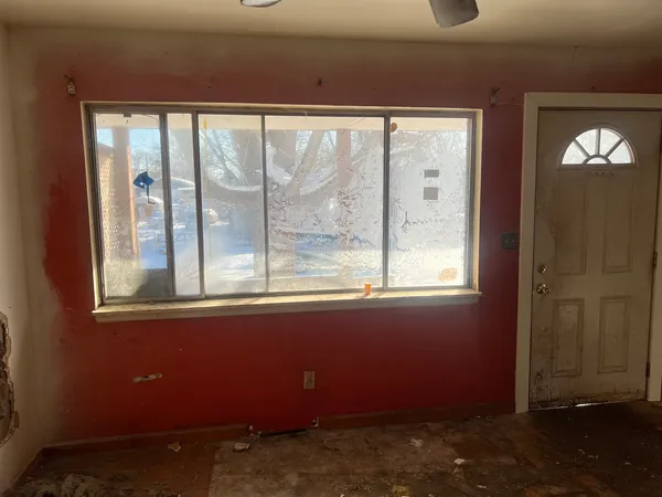 a view of an front door