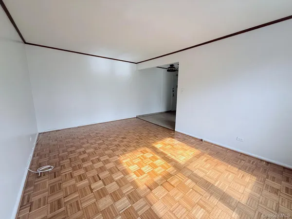 a view of a room with a empty space