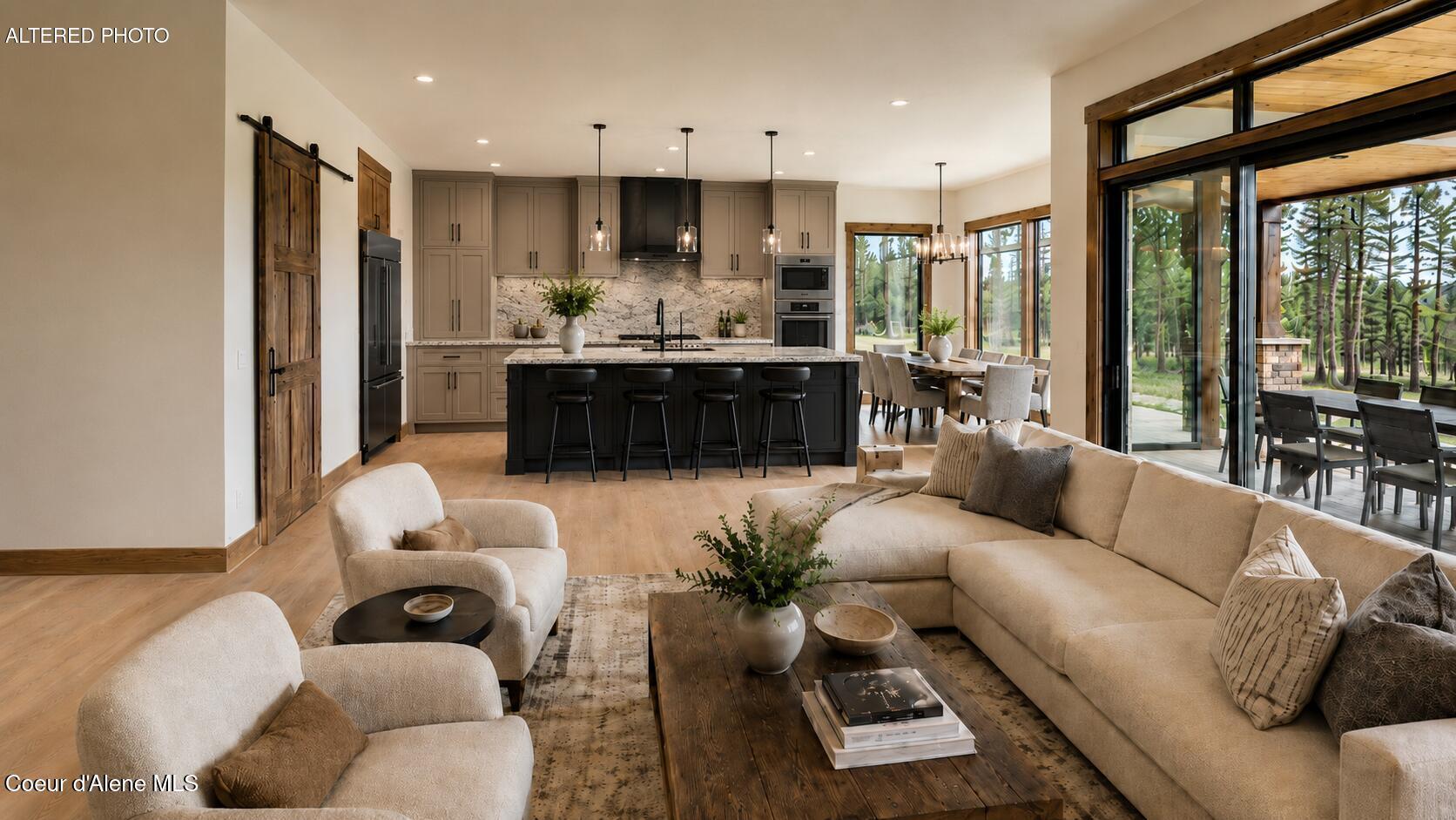 2771 East Ravine Drive Post Falls, ID 83854 - Photo 3 of 18 Living Room to kitchen & dining