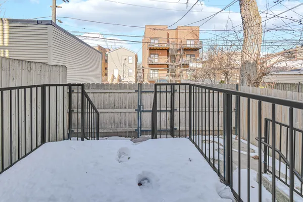 a balcony with street view