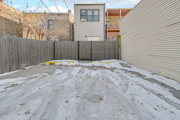 a backyard of a house