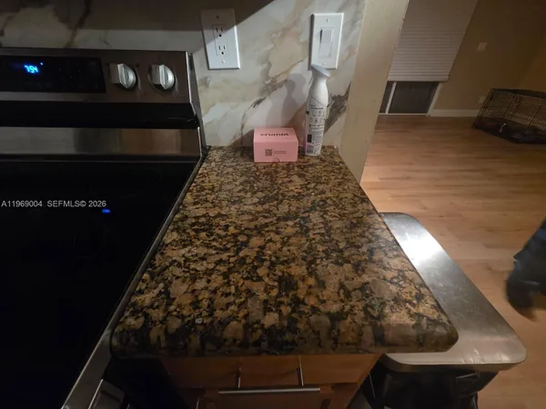 a large bed sitting in a room