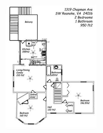 $1,250 | Undisclosed Address, Roanoke, CA 24016