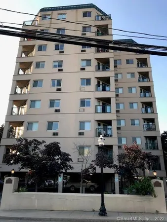 a front view of a building