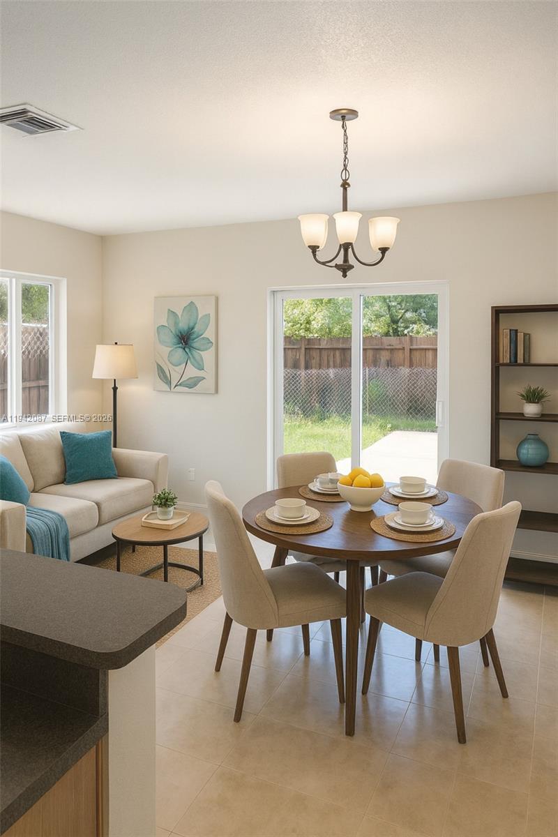 16585 Northeast 3rd Avenue Miami, FL 33162 - Photo 5 of 9 a view of a dining room with furniture window and outside view