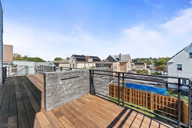 a view of city from terrace with seating space