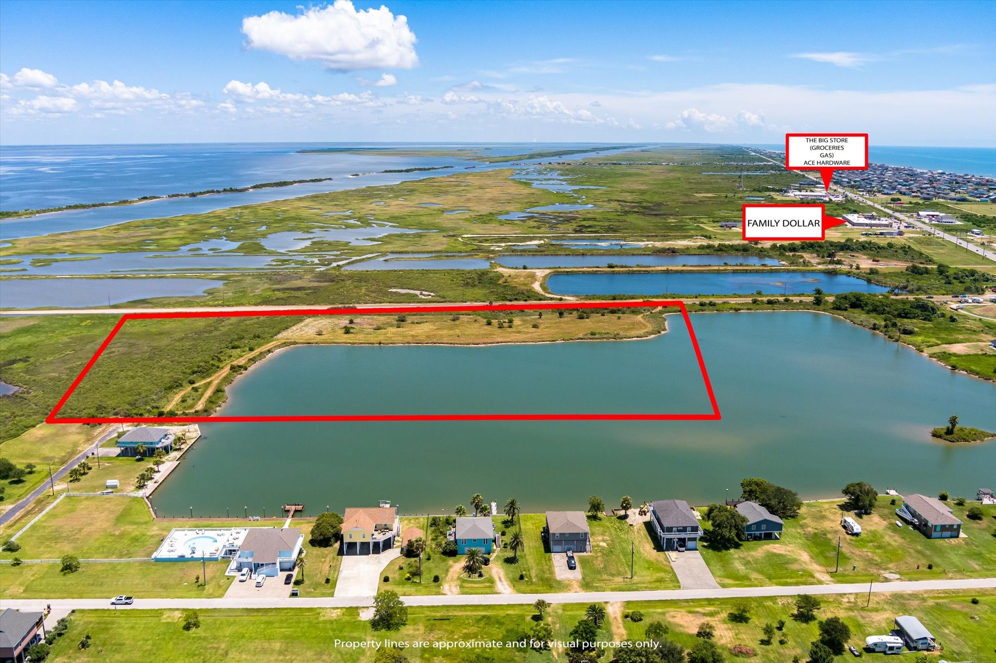 1105 Bob Road Crystal Beach, TX 77650 - Photo 16 of 23 a view of swimming pool with an ocean view