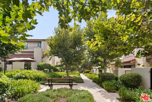 a house view with a garden