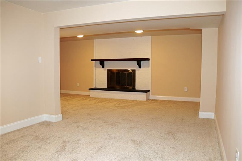 1241 Eckert Road Monaca, PA 15061 - Photo 7 of 15 Fireplace in Lower Level Family Room