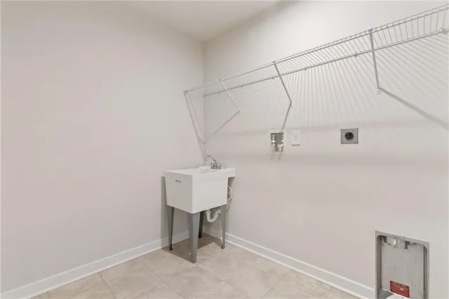 a view of balcony with wooden floor