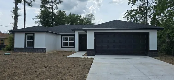 a front view of a house