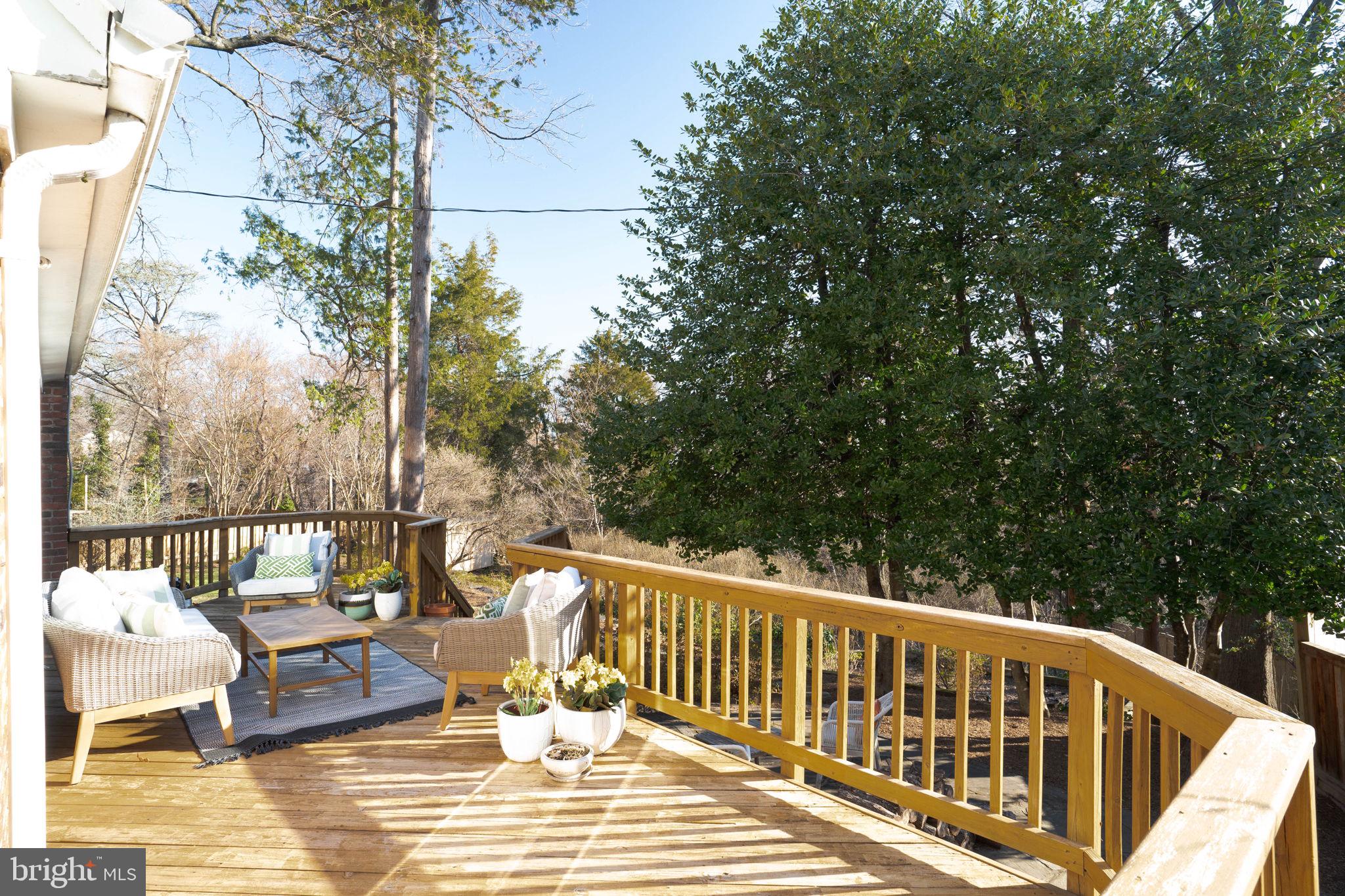 406 West Braddock Road Alexandria, VA 22302 - Photo 36 of 56 a view of balcony with couch and trees