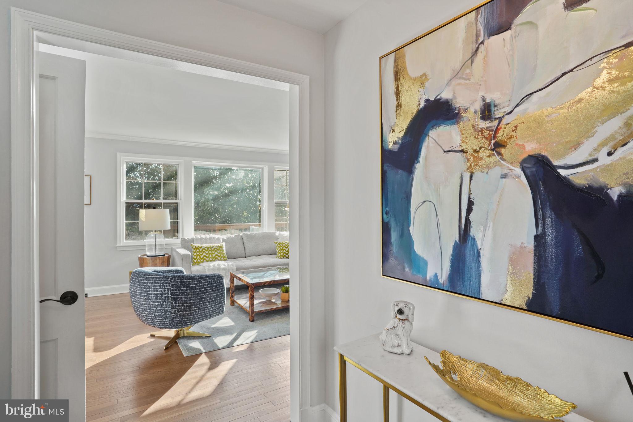 406 West Braddock Road Alexandria, VA 22302 - Photo 5 of 56 a view of a workspace with furniture and a window