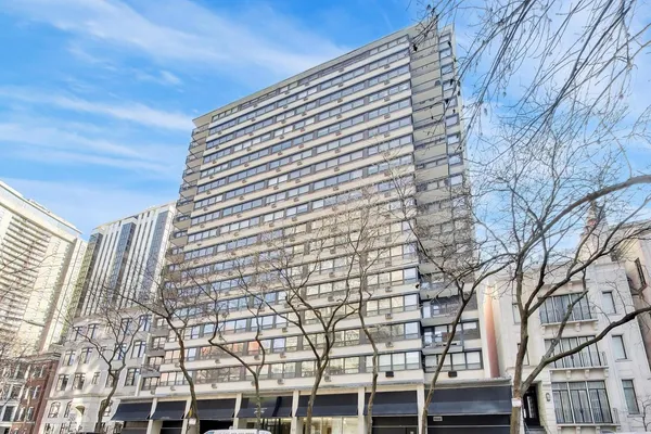 a front view of a building