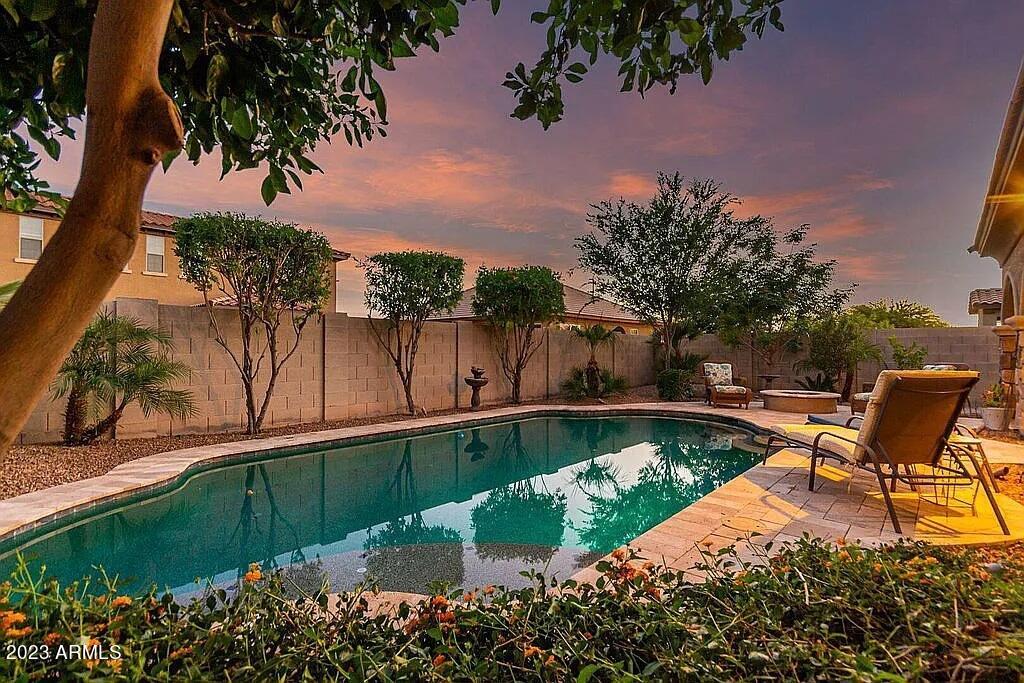 2981 East Ridgewood Lane Gilbert, AZ 85298 - Photo 34 of 57 Pool Twilight 4
