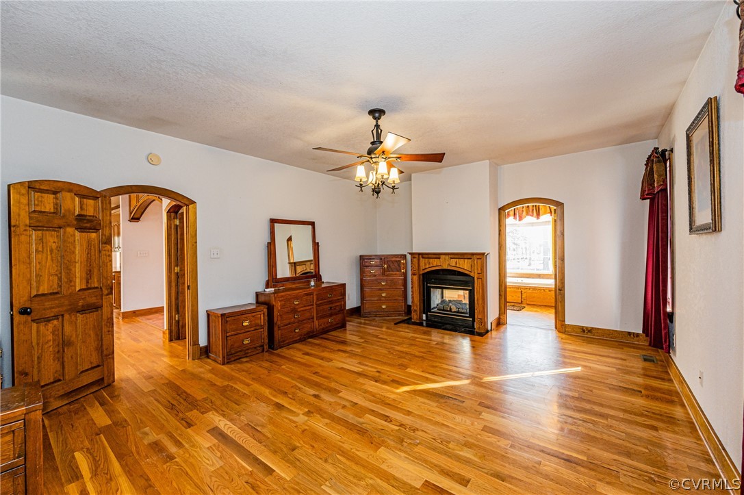4612 Tatum Road Disputanta, VA 23842 - Photo 23 of 50 wooden floor fireplace and dining room