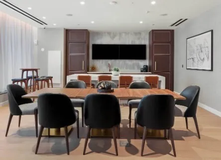 a view of a terrace with couches