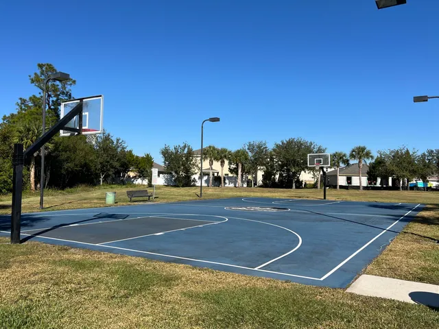 a house with a garden and swimming pool