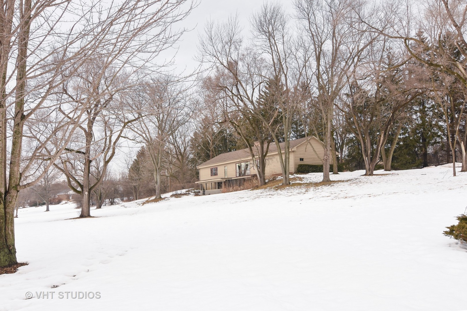 21098 North Valley Road Kildeer, IL 60047 - Photo 15 of 16 a street view covered with snow