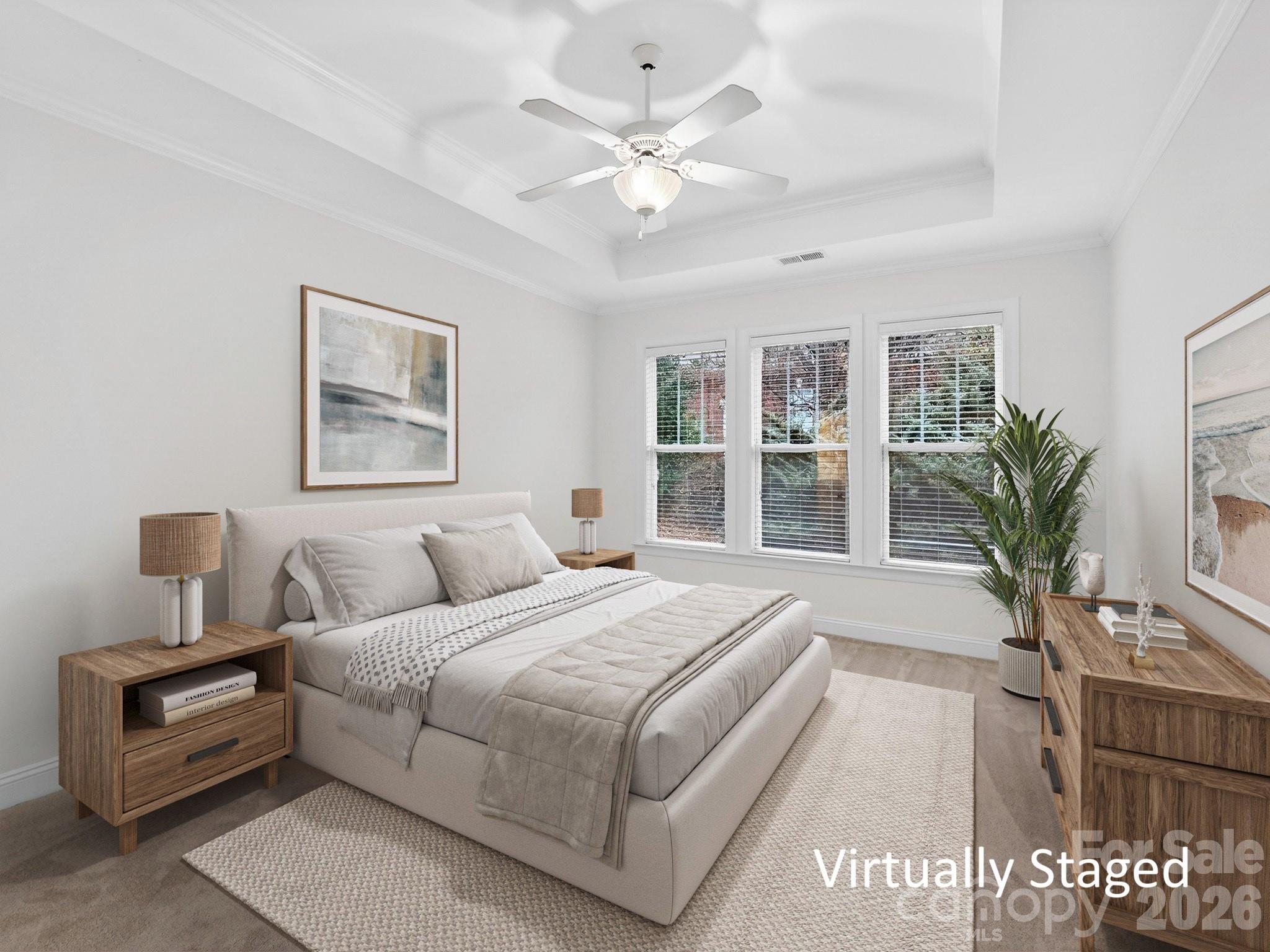 2963 Bellasera Way Matthews, NC 28105 - Photo 22 of 45 a bedroom with a large bed and a window
