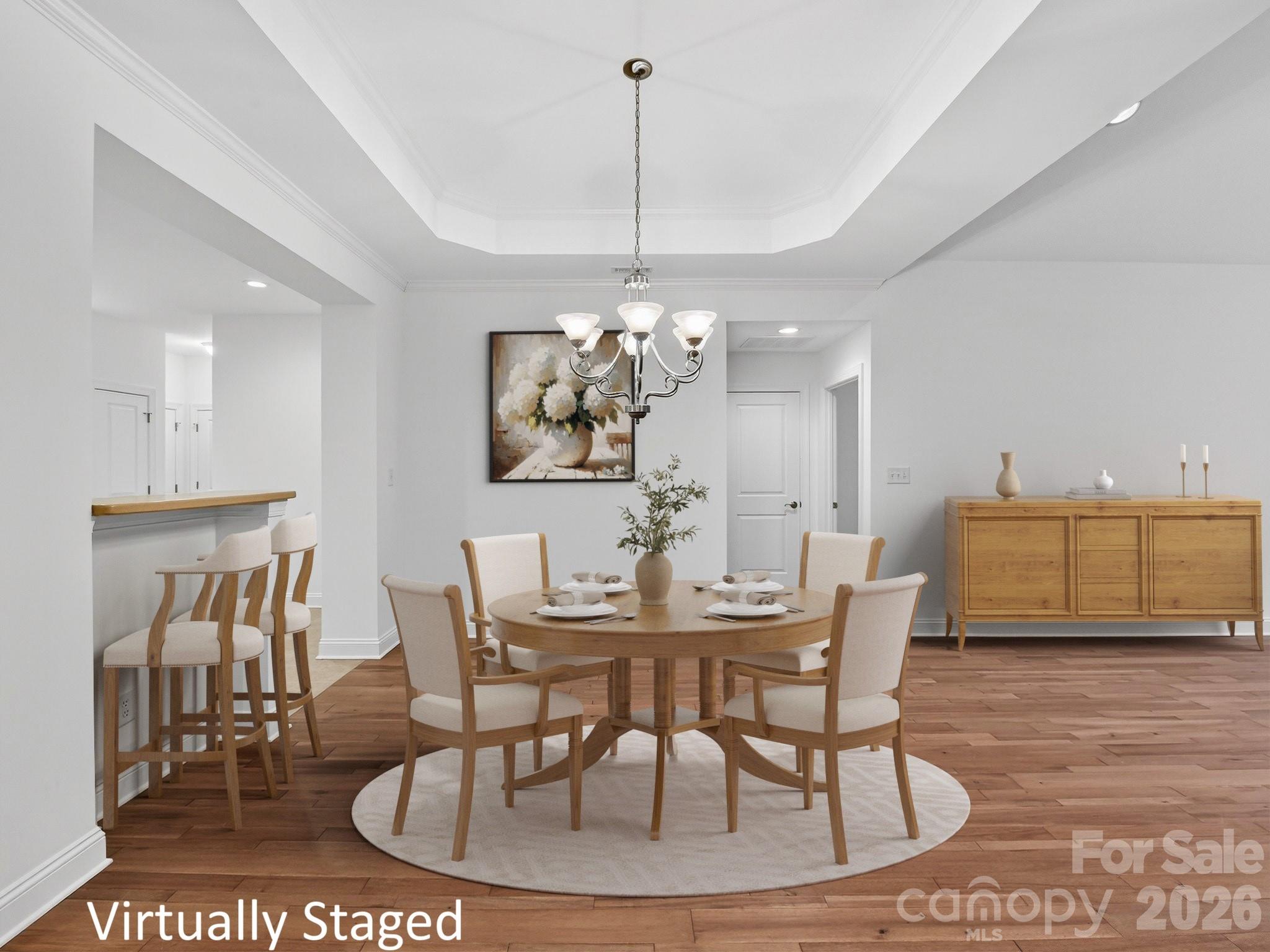 2963 Bellasera Way Matthews, NC 28105 - Photo 7 of 45 a view of a dining room with furniture