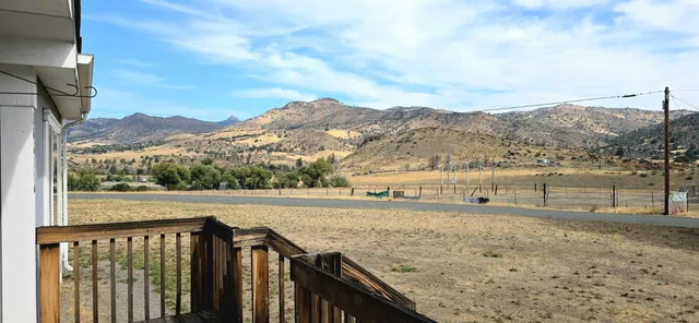 a view of a lake with a mountain