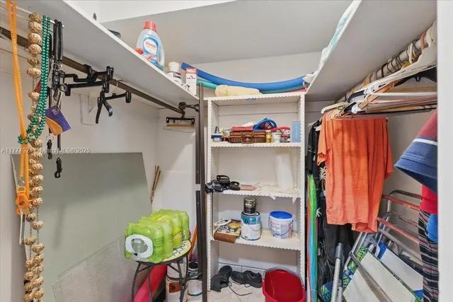 a view of storage and utility room