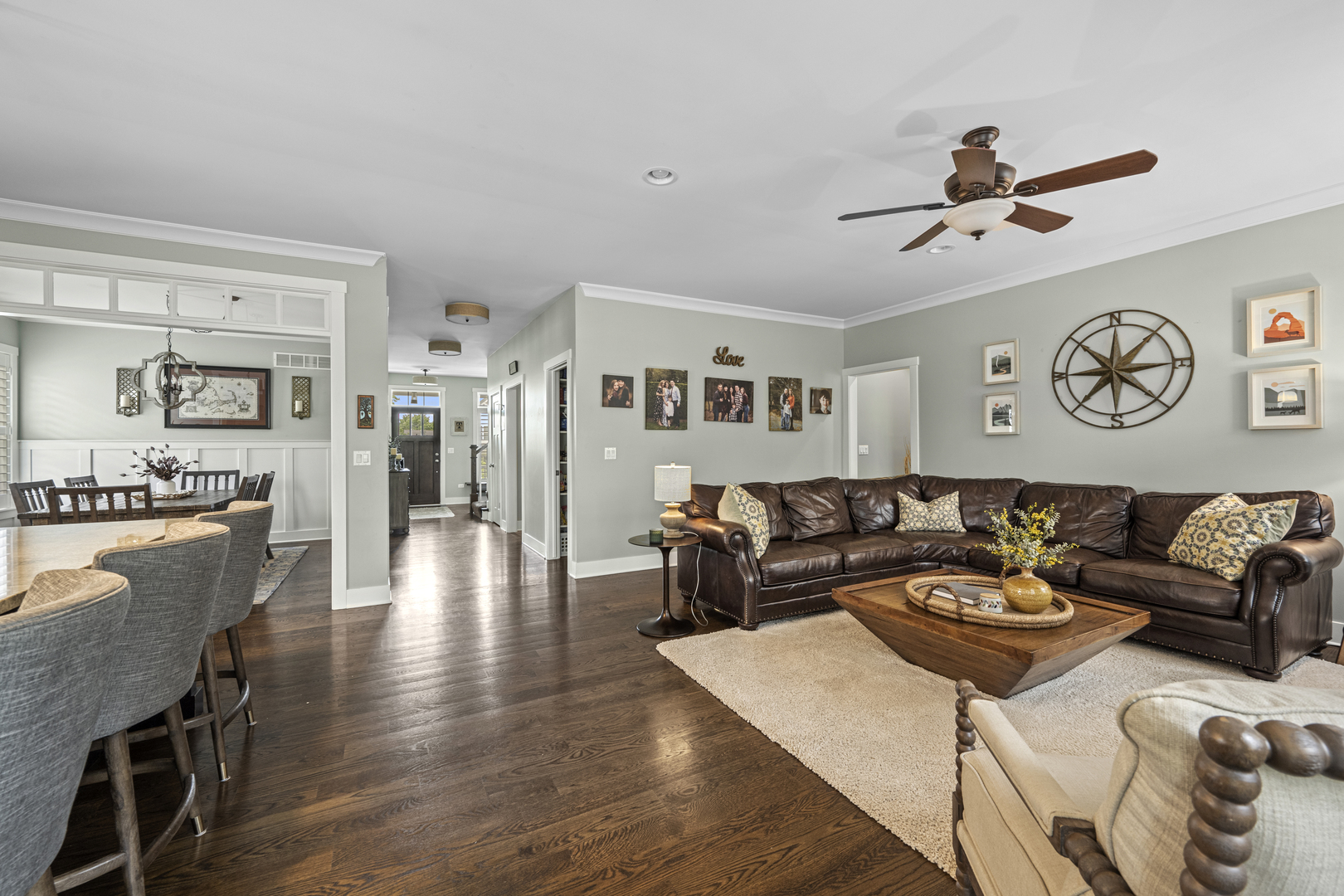 2035 Windham Circle Wheaton, IL 60187 - Photo 15 of 40 a living room with furniture and view of kitchen