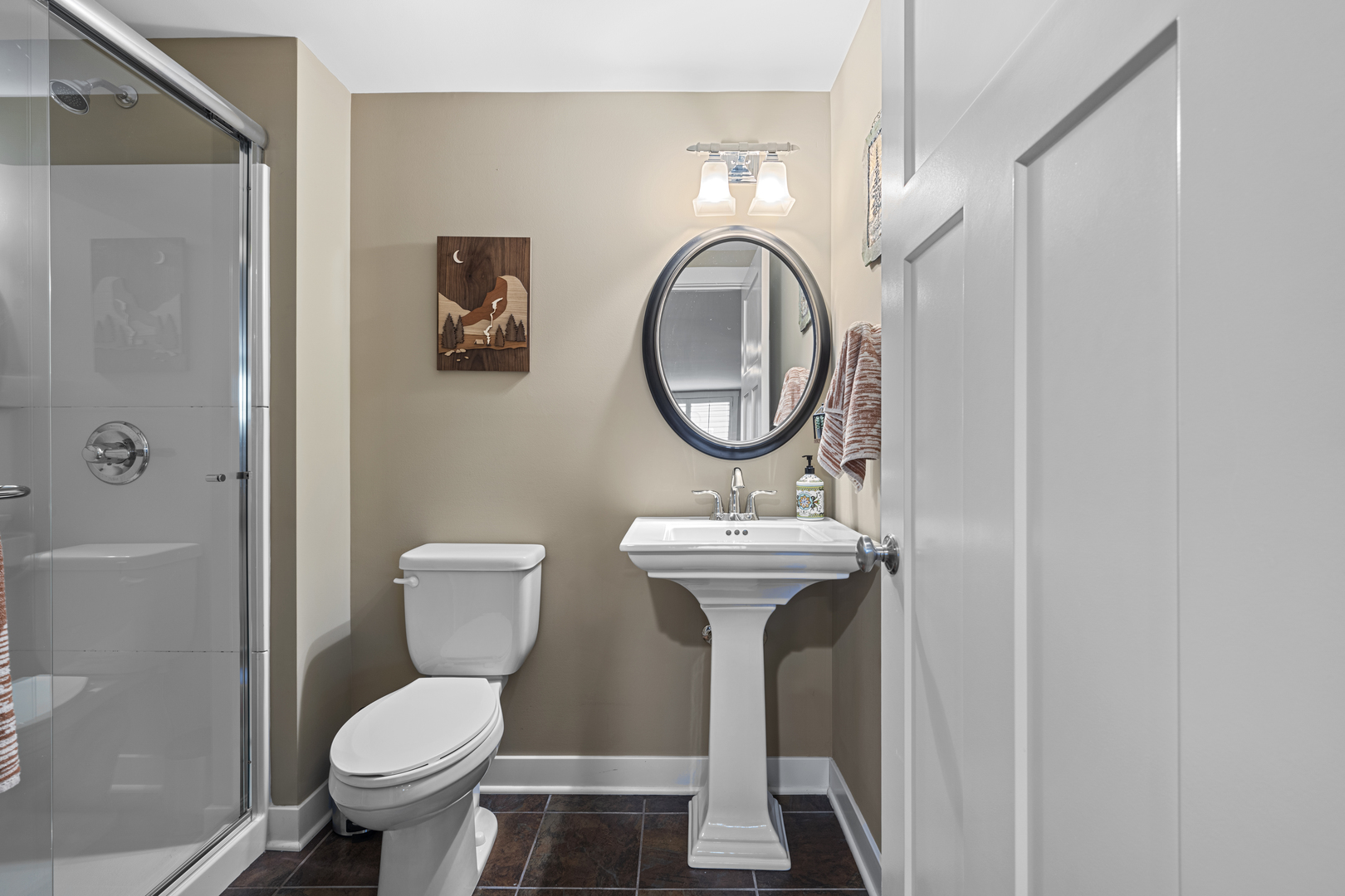 2035 Windham Circle Wheaton, IL 60187 - Photo 30 of 40 a bathroom with a toilet sink and mirror