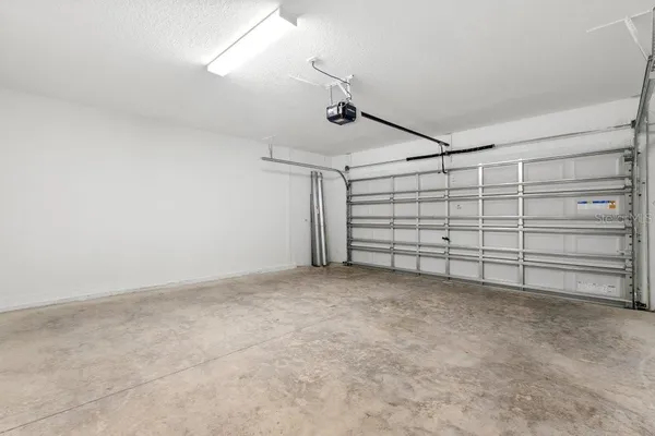a view of a garage