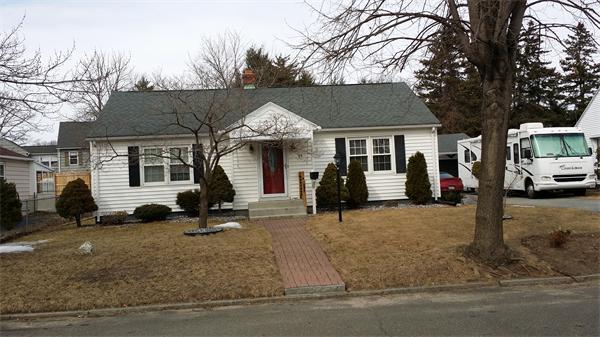 a view of a house with a patio