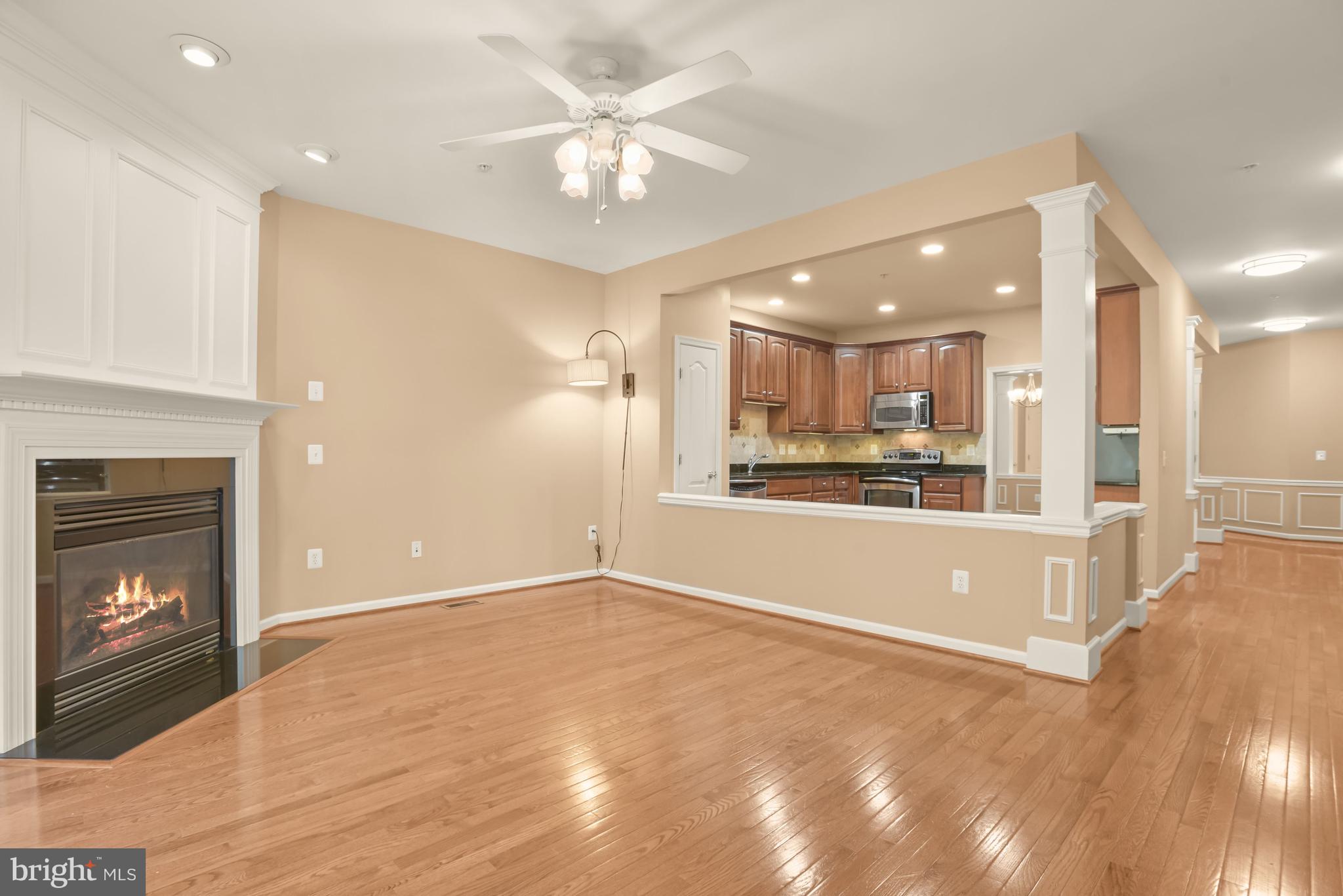 8266 Academy Road, Unit 2 Ellicott City, MD 21043 - Photo 14 of 58 Living room with gas fireplace
