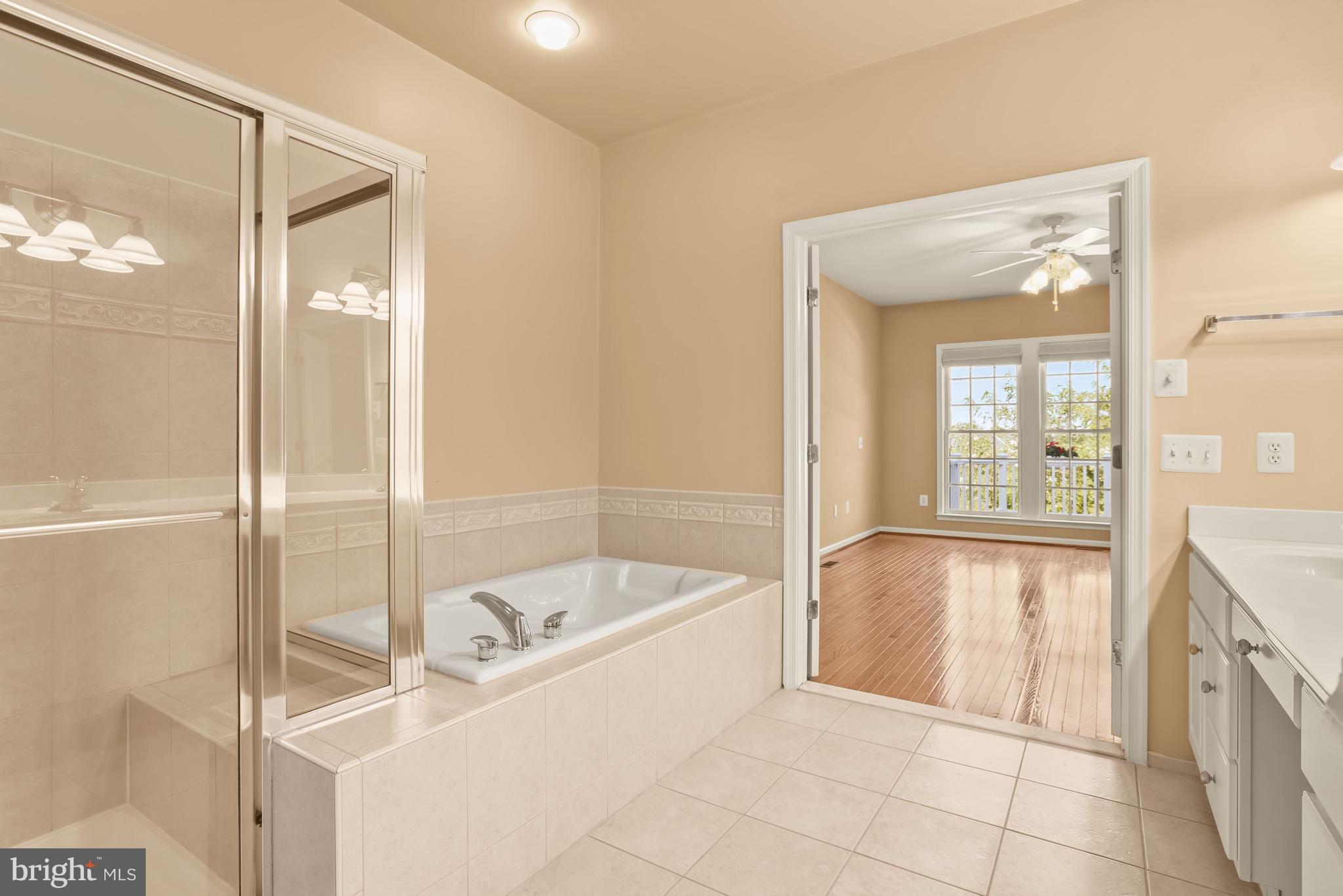 8266 Academy Road, Unit 2 Ellicott City, MD 21043 - Photo 24 of 58 Soaking tub and separate shower