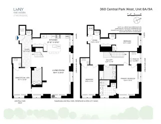 $6,995,000 | 360 Central Park West, Unit 8A/9A | Upper West Side