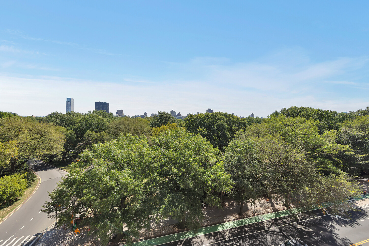 360 Central Park West, Unit 8A/9A Manhattan, NY 10025 - Photo 16 of 17 a view of a city with lush green forest
