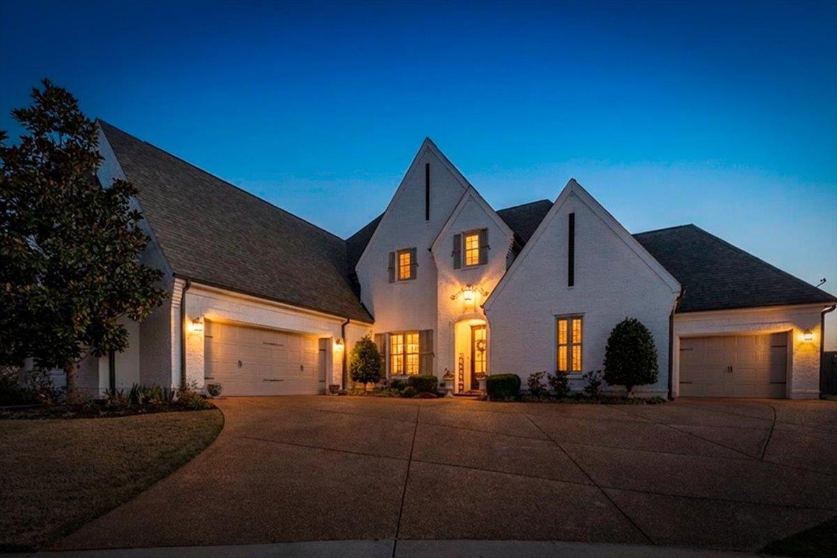 608 Cypress Run Cove Collierville, TN 38017 - Photo 2 of 40 French country style house with an attached garage and driveway