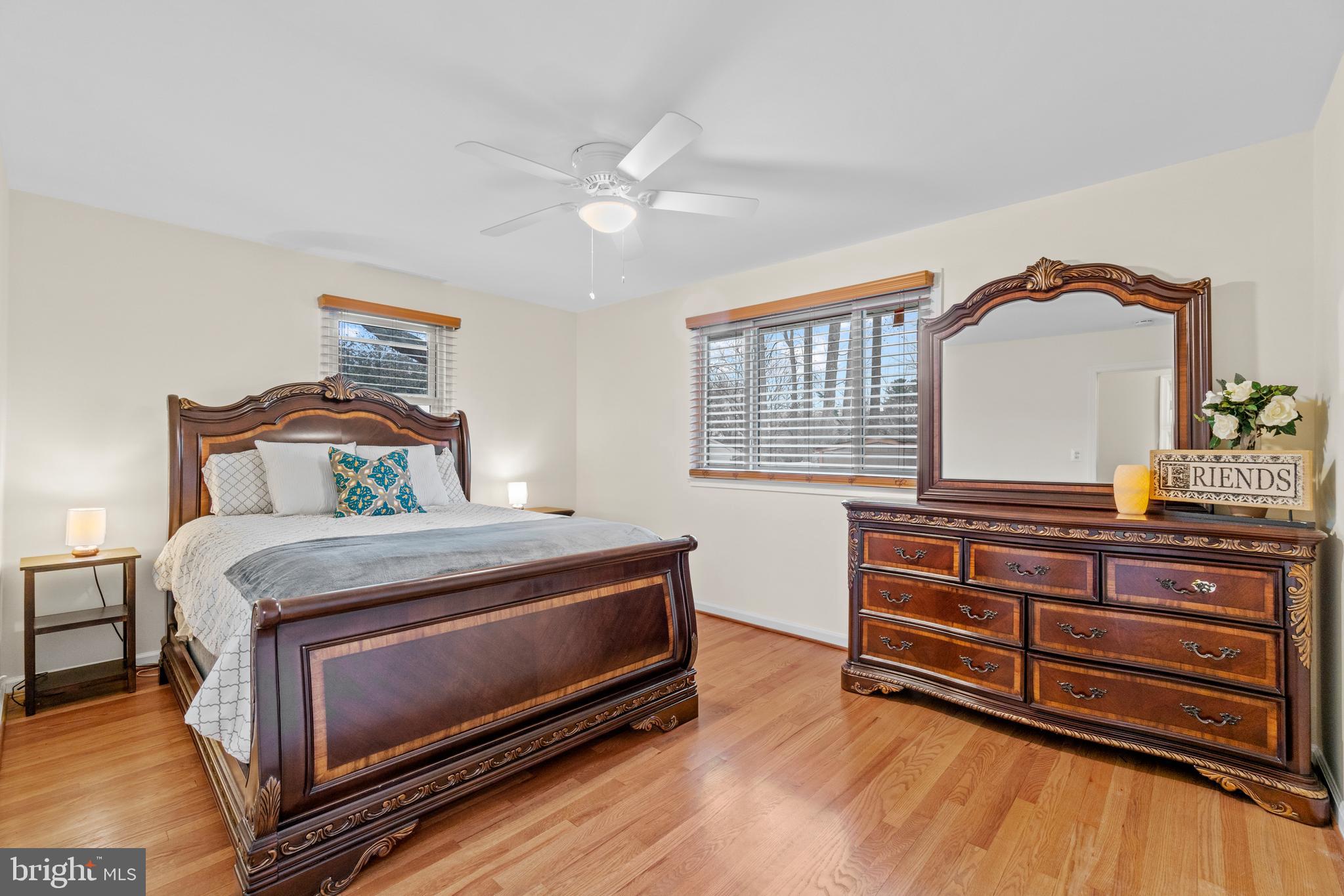4511 Backlick Road Annandale, VA 22003 - Photo 17 of 40 Primary bedroom well beautiful hardwood floors