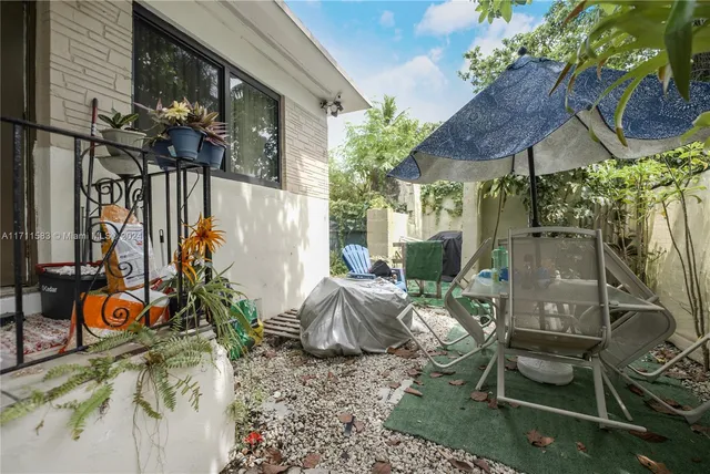 a view of balcony and patio
