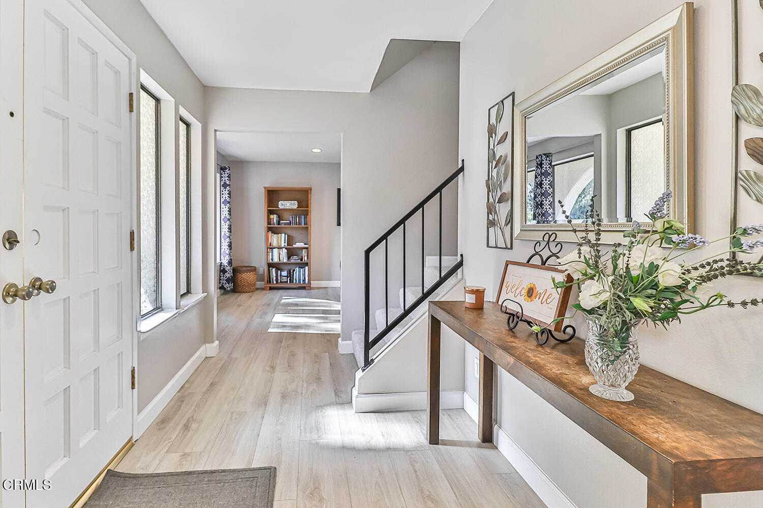 4030 Donlon Road Somis, CA 93066 - Photo 7 of 48 a view of a hallway view with wooden floor and staircase